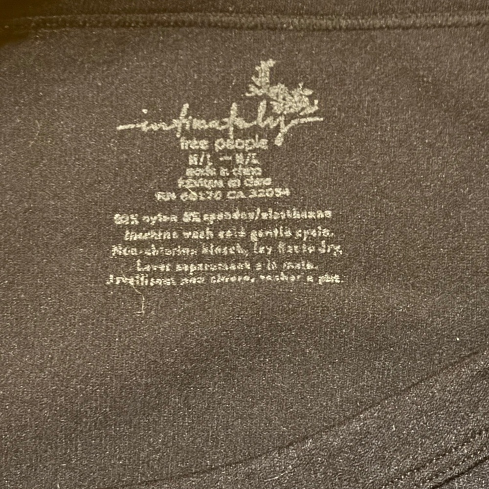 Free People Bella Tank in Black M/L NWOT - Picture 5 of 6